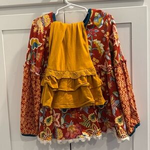 Matilda Jane shirt with the matching pants.